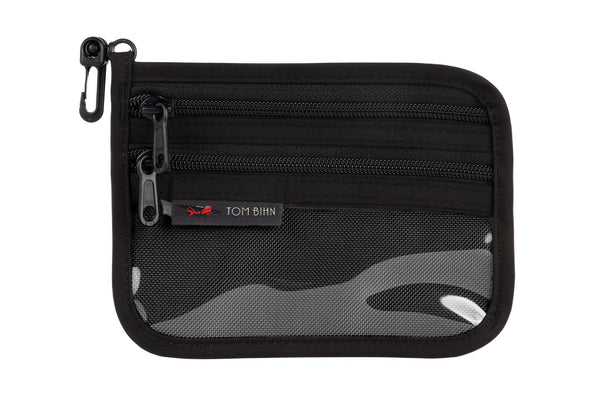 Small Double Organizer Pouch in Black